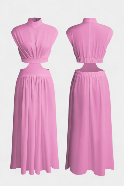 Bérénice | Ensemble robe fendue sur le côté