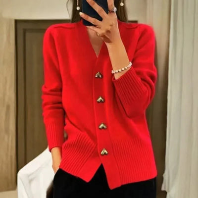 Ciara™ | Gilet élégant avec boutons en forme de cœur