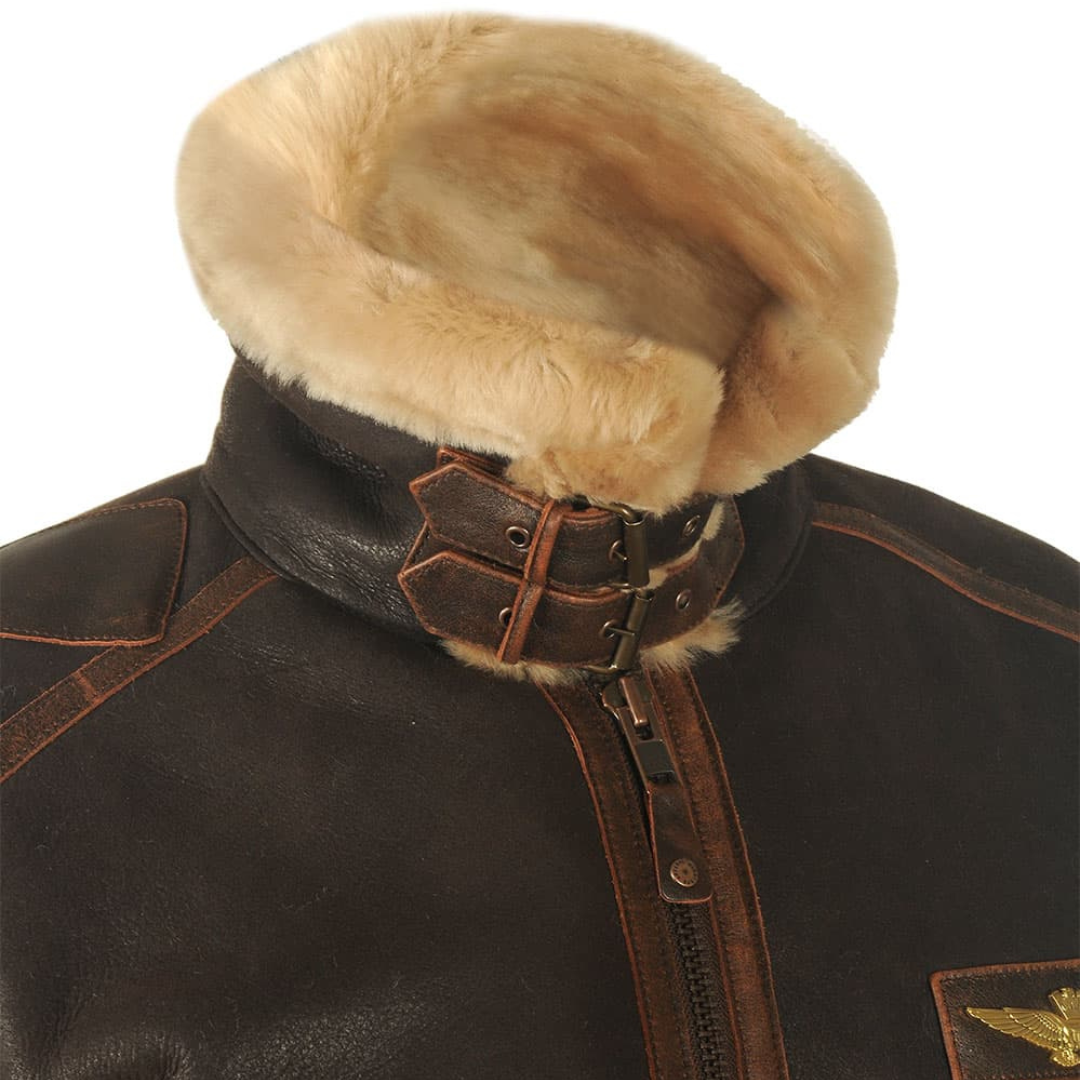 Maverick - Manteau En Cuir Élégant