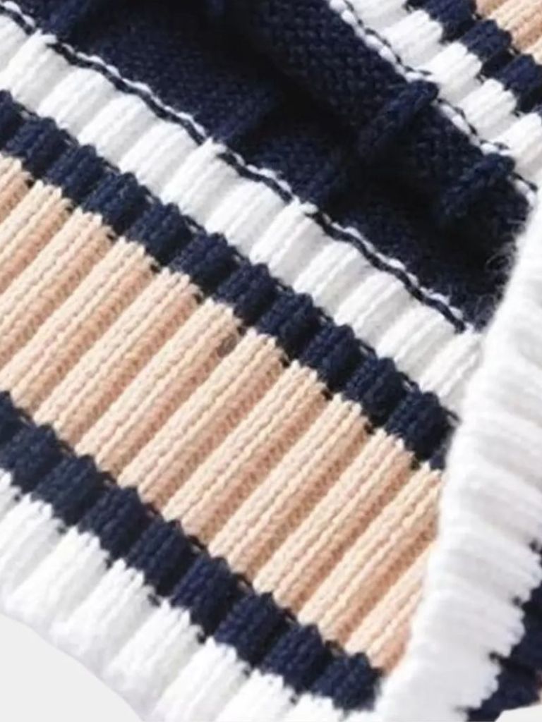 Gilet en tricot élégant avec décolleté en V - Leviana