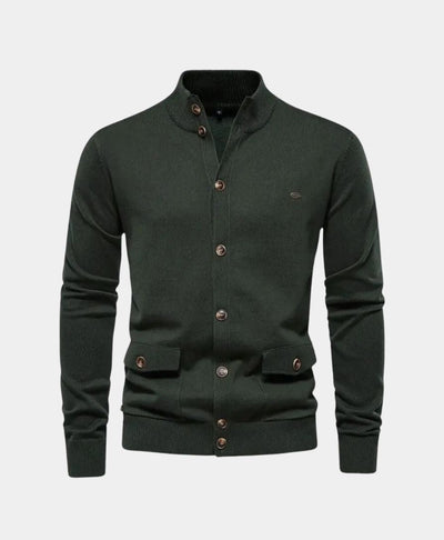 Pull en Coton Tricoté avec Col Montant - Leviana