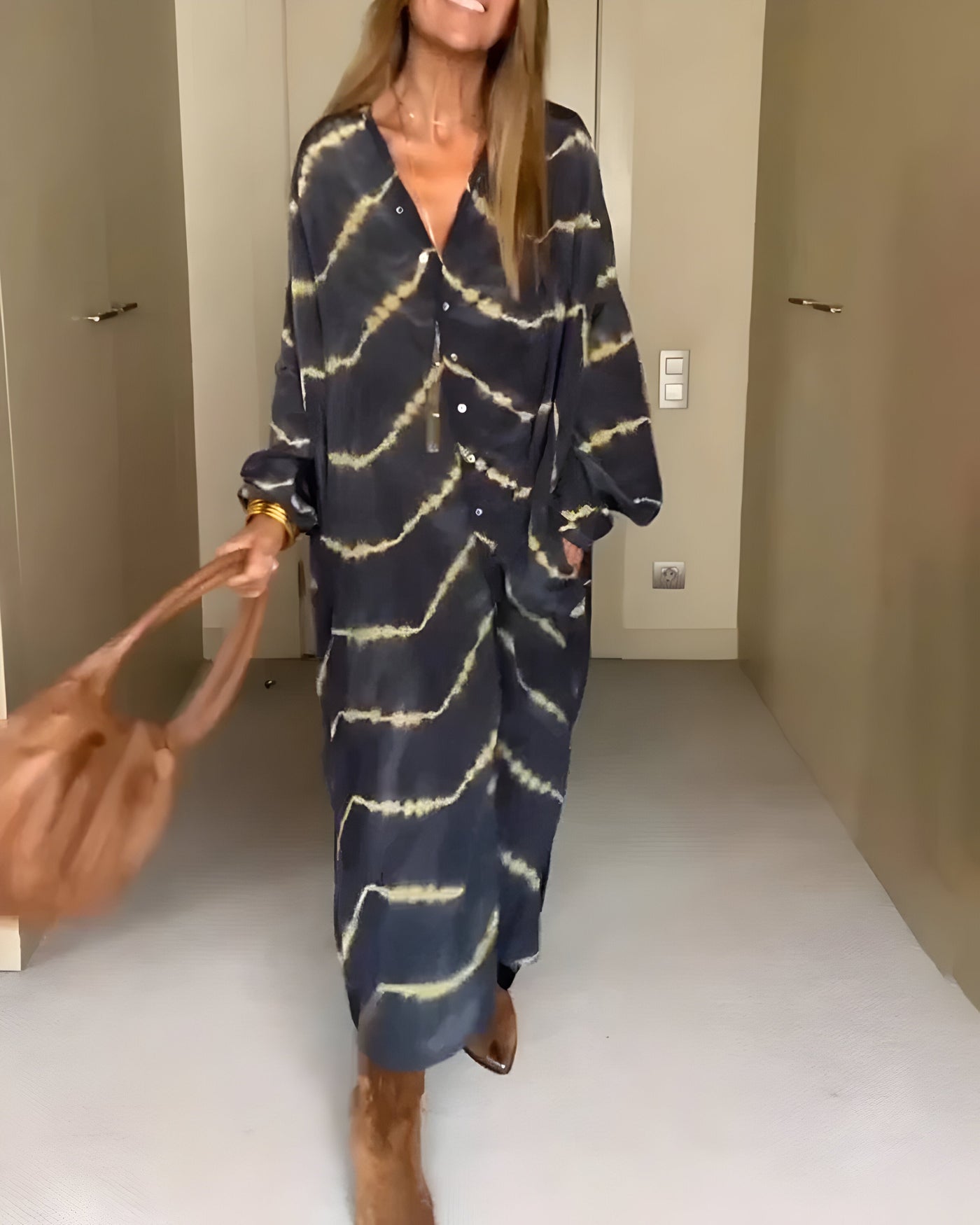 Eva | Robe maxi bohème à rayures