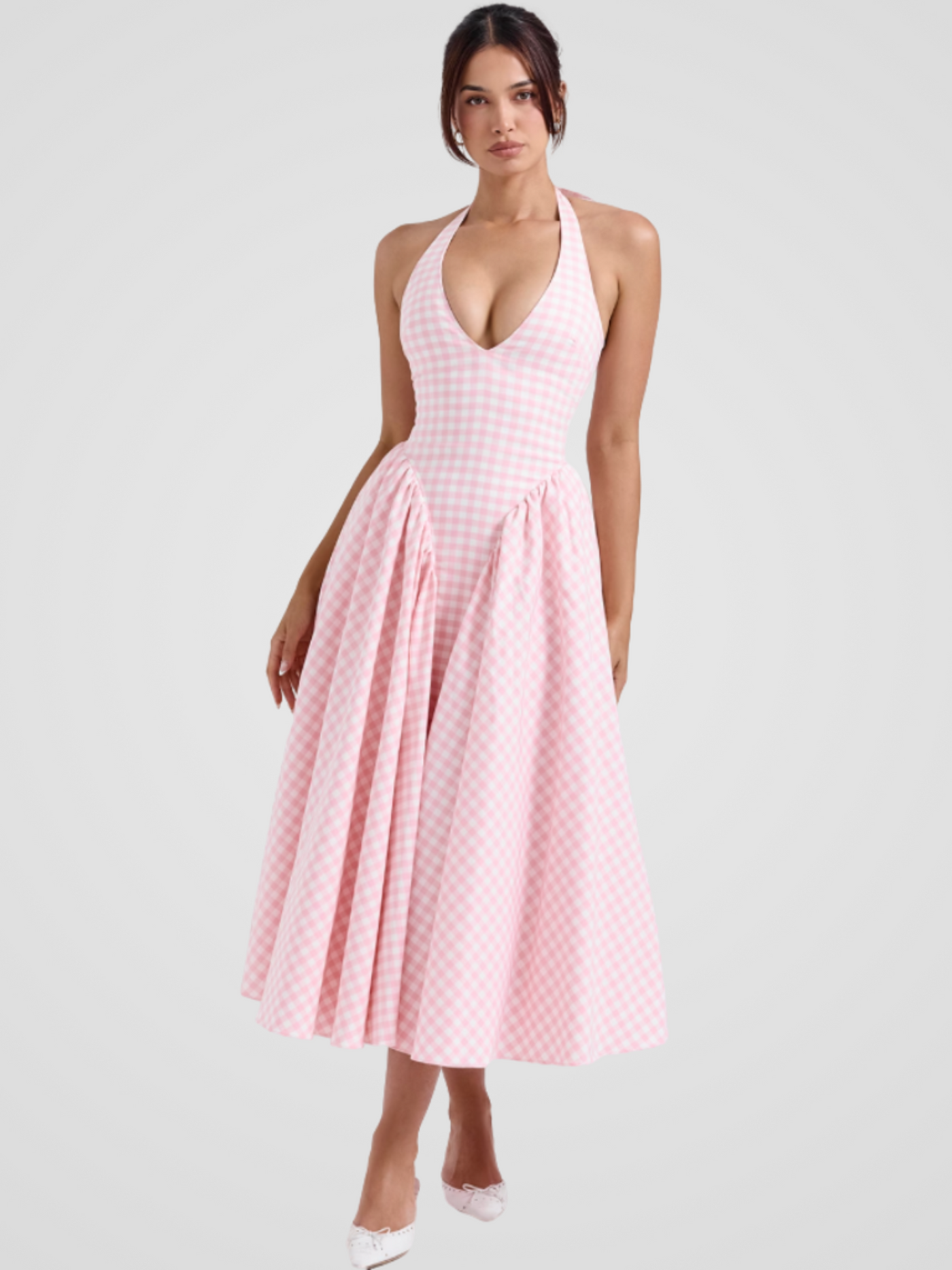 ROBE MIDI VICHY ROMANCE