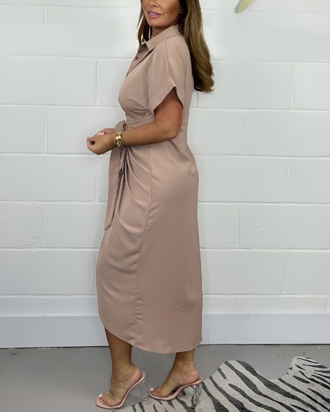 Catherine | Robe élégante plissée