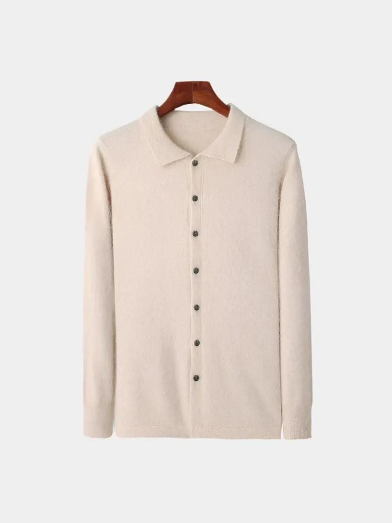 Cardigan Polo 100% Cachemire - Leviana