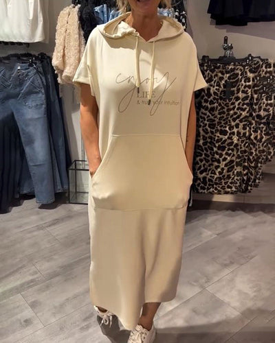Élise | Robe décontractée à capuche