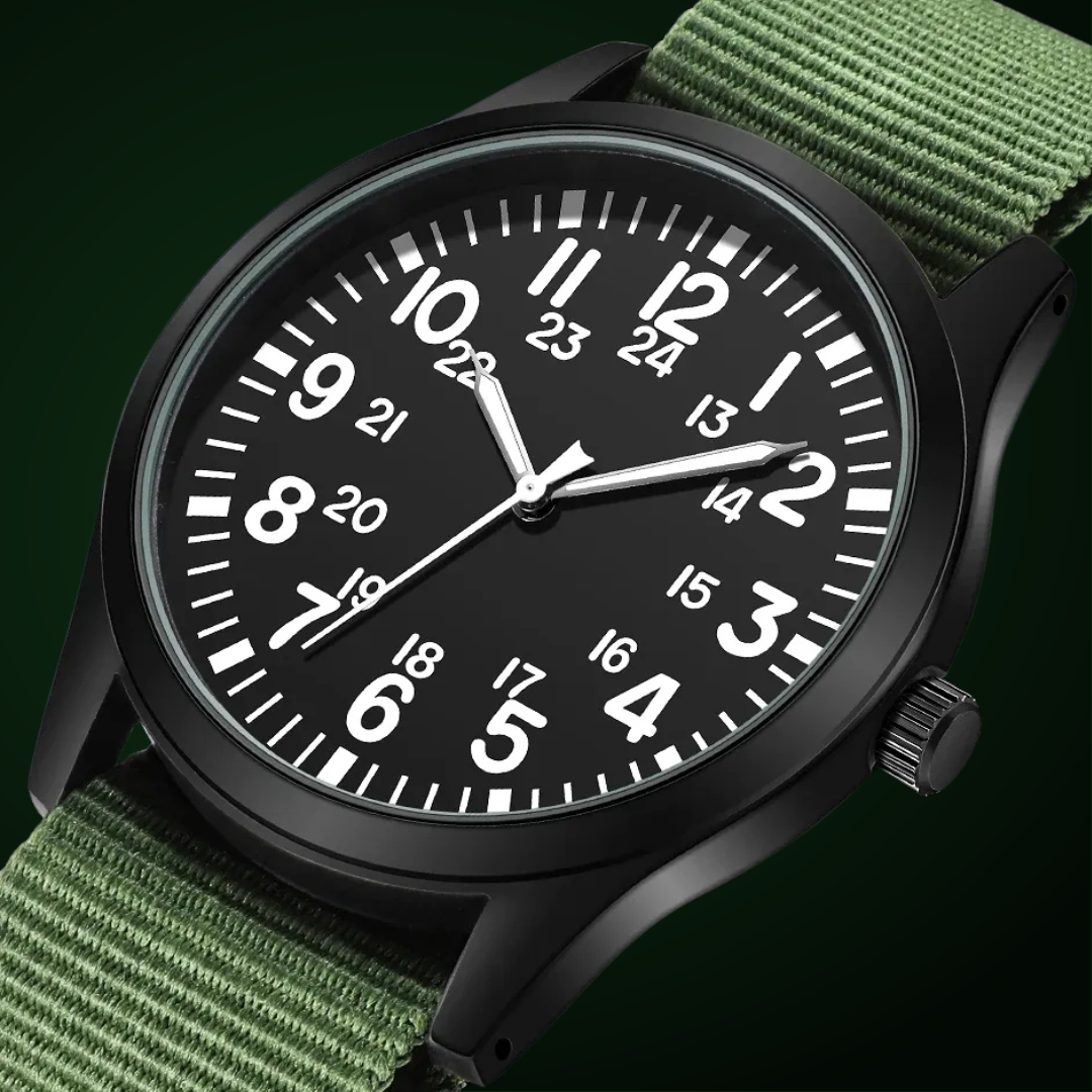 Montre Militaire™ – Robuste et Fiable pour l’Aventure