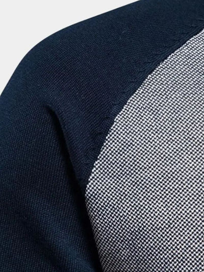 Cardigan à fermeture éclair haute en bloc de couleur - Leviana