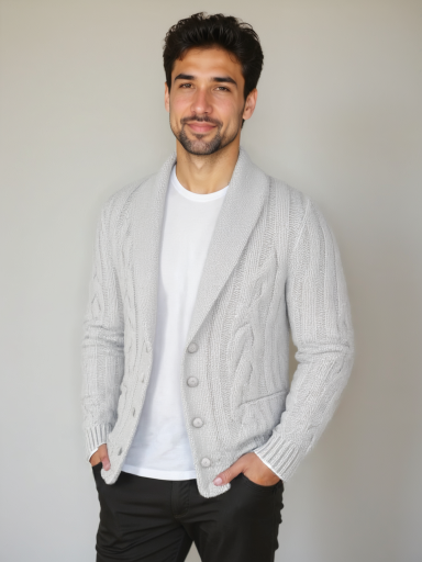 Gilet en Tricot pour Hommes - Leviana