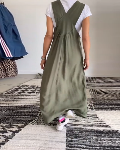 Alice | Robe décontractée à bretelles unies