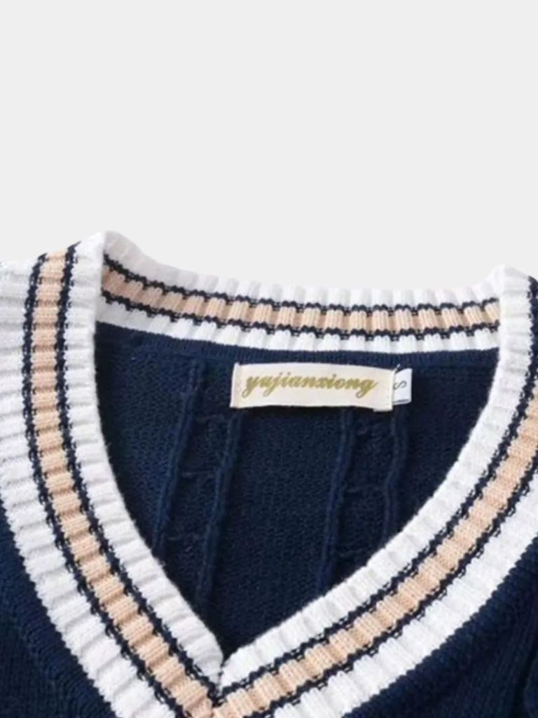 Gilet en tricot élégant avec décolleté en V - Leviana