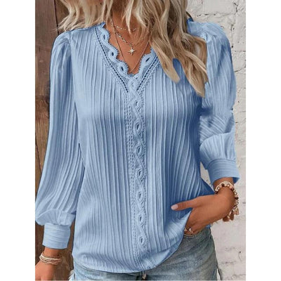 Luna - Élégante blouse à pintucks