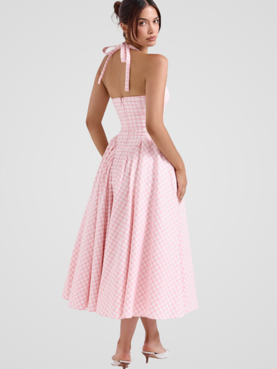 ROBE MIDI VICHY ROMANCE