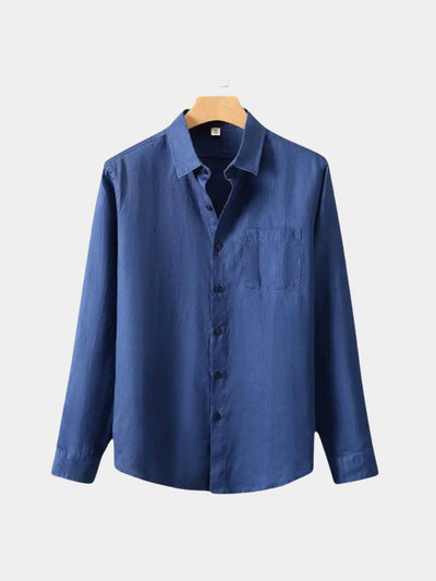 Chemise en soie essentielle à manches longues - Leviana