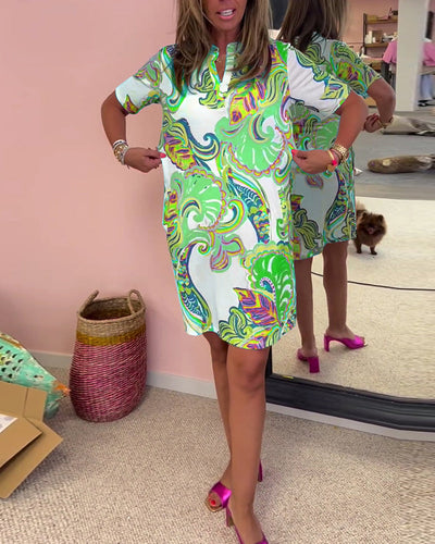 Robe imprimée coupe slim