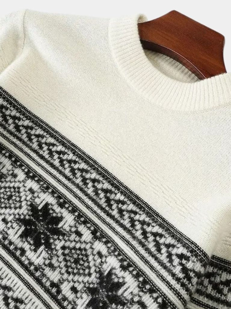 Pull en 100% laine Fair Isle - Leviana