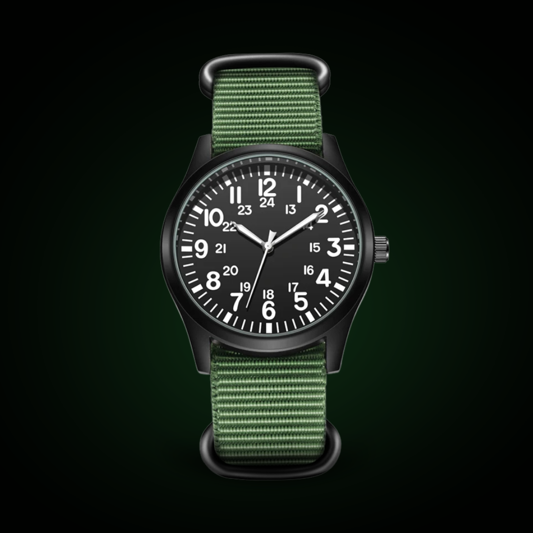 Montre Militaire™ – Robuste et Fiable pour l’Aventure