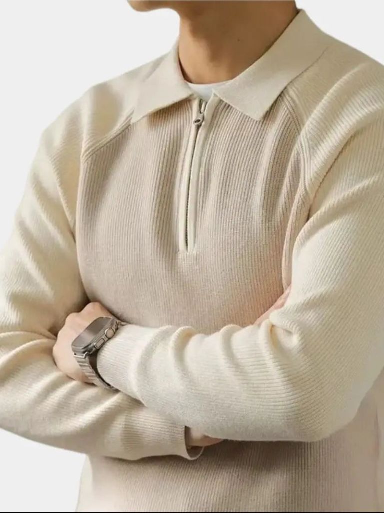 Pull à zip raglan - Leviana