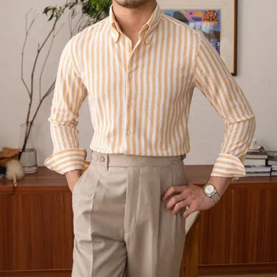 Chemise rayée en seersucker - Leviana