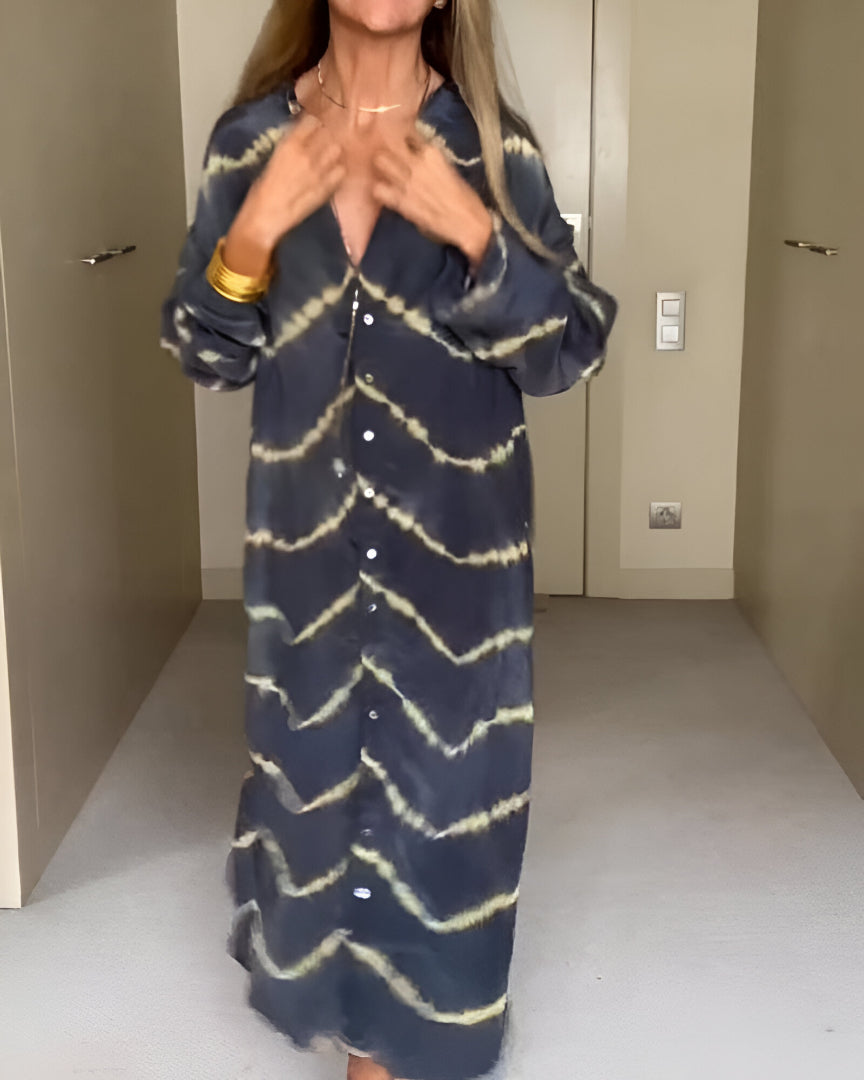 Eva | Robe maxi bohème à rayures