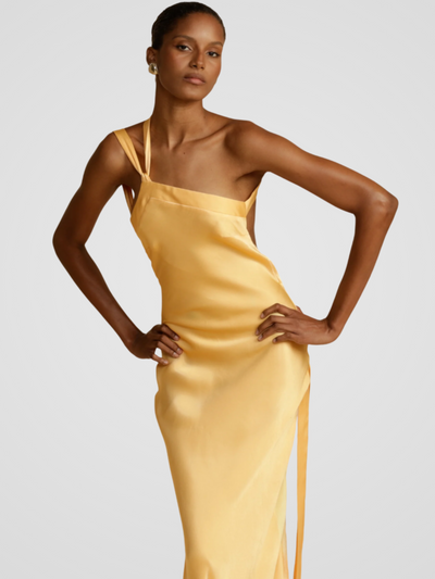 ROBE MAXI ÉCLAT D'OR