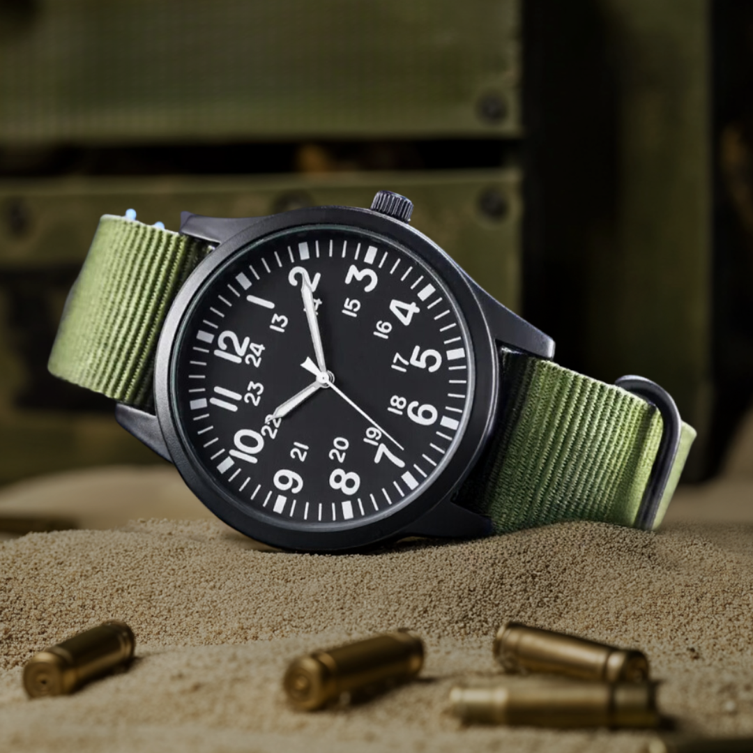 Montre Militaire™ – Robuste et Fiable pour l’Aventure