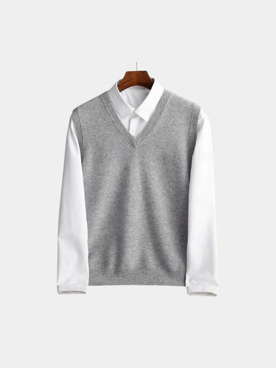 100% Laine Mérino Gilet - Leviana