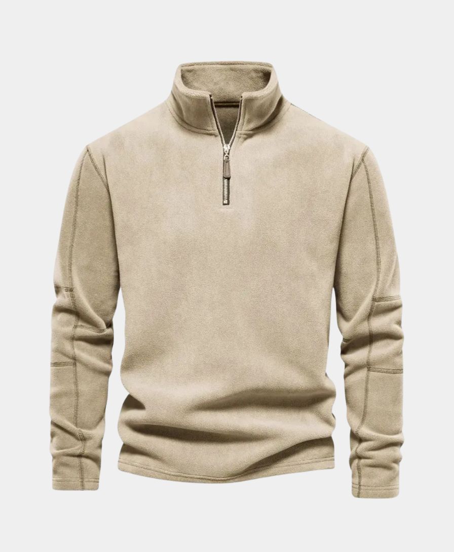 Pull à col montant et zip Alpine - Leviana