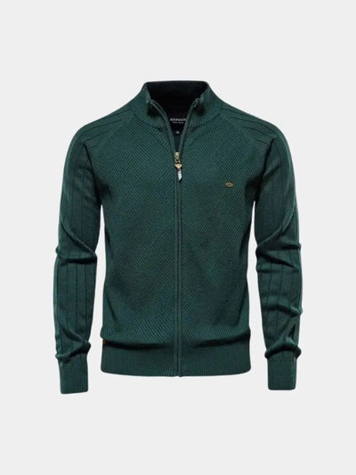 Pull Zippé en Jacquard Simple - Leviana