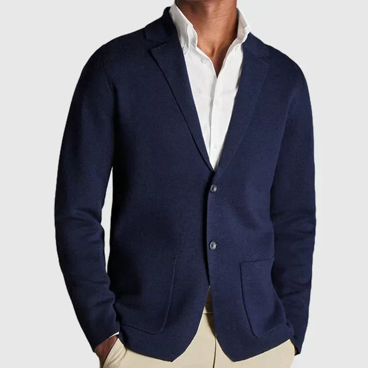 Oliver - Blazer en tricot confortable avec fermeture à boutons à l'avant