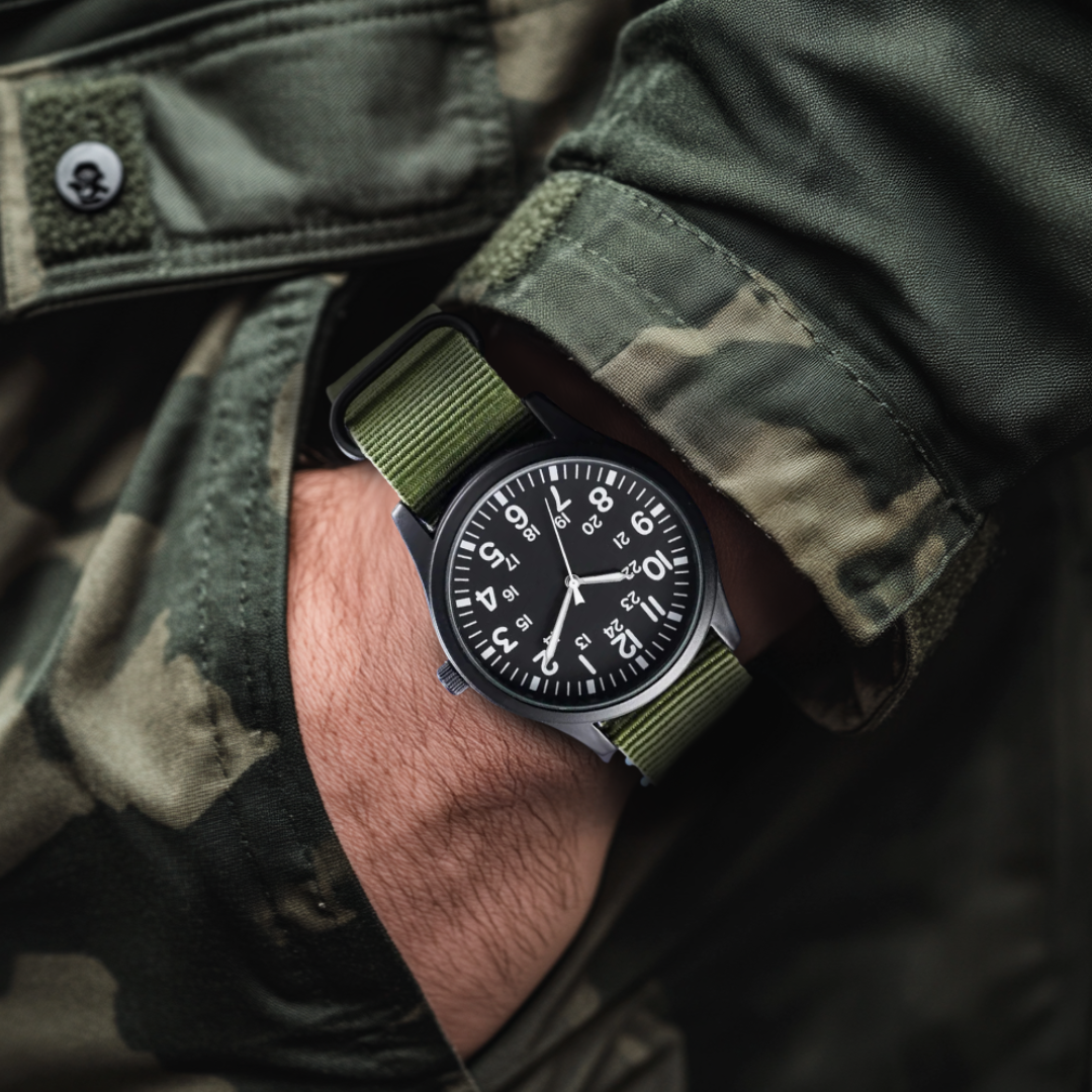 Montre Militaire™ – Robuste et Fiable pour l’Aventure