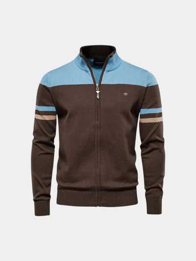 Cardigan zippé avec col montant - Leviana