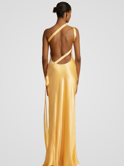 ROBE MAXI ÉCLAT D'OR