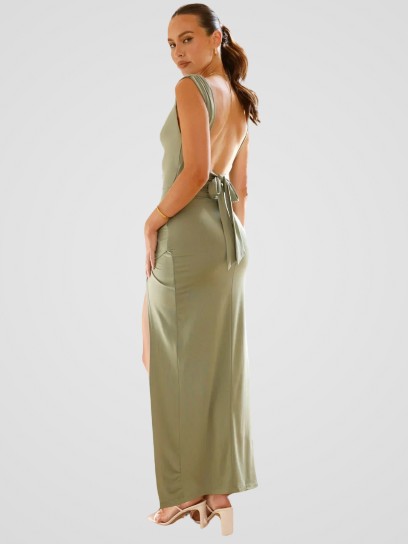 VERDE VIBE MAXI ROBE