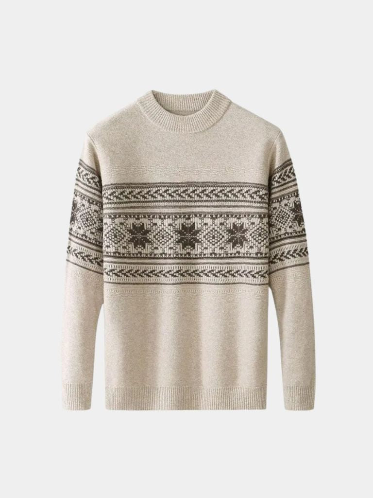Pull en 100% laine Fair Isle - Leviana