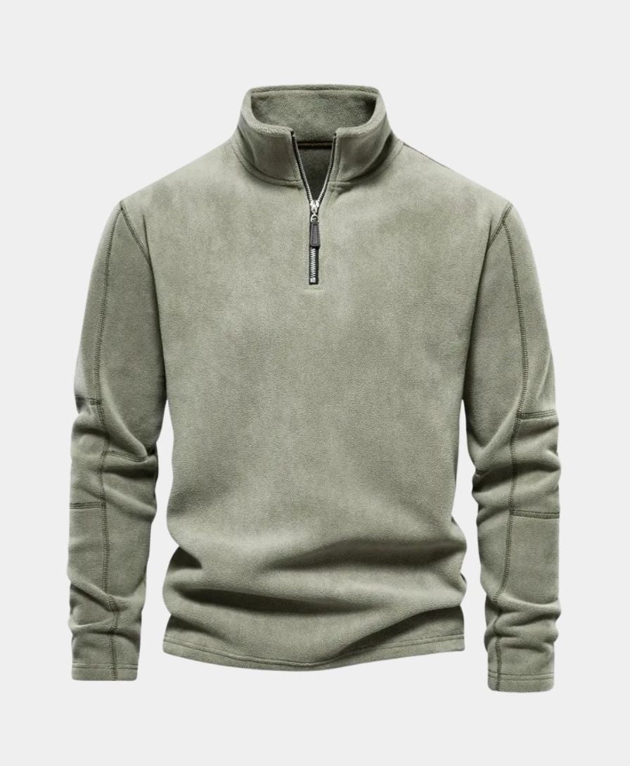 Pull à col montant et zip Alpine - Leviana