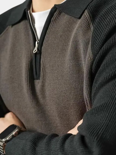 Pull à zip raglan - Leviana