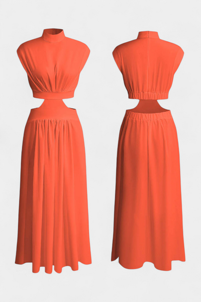 Bérénice | Ensemble robe fendue sur le côté