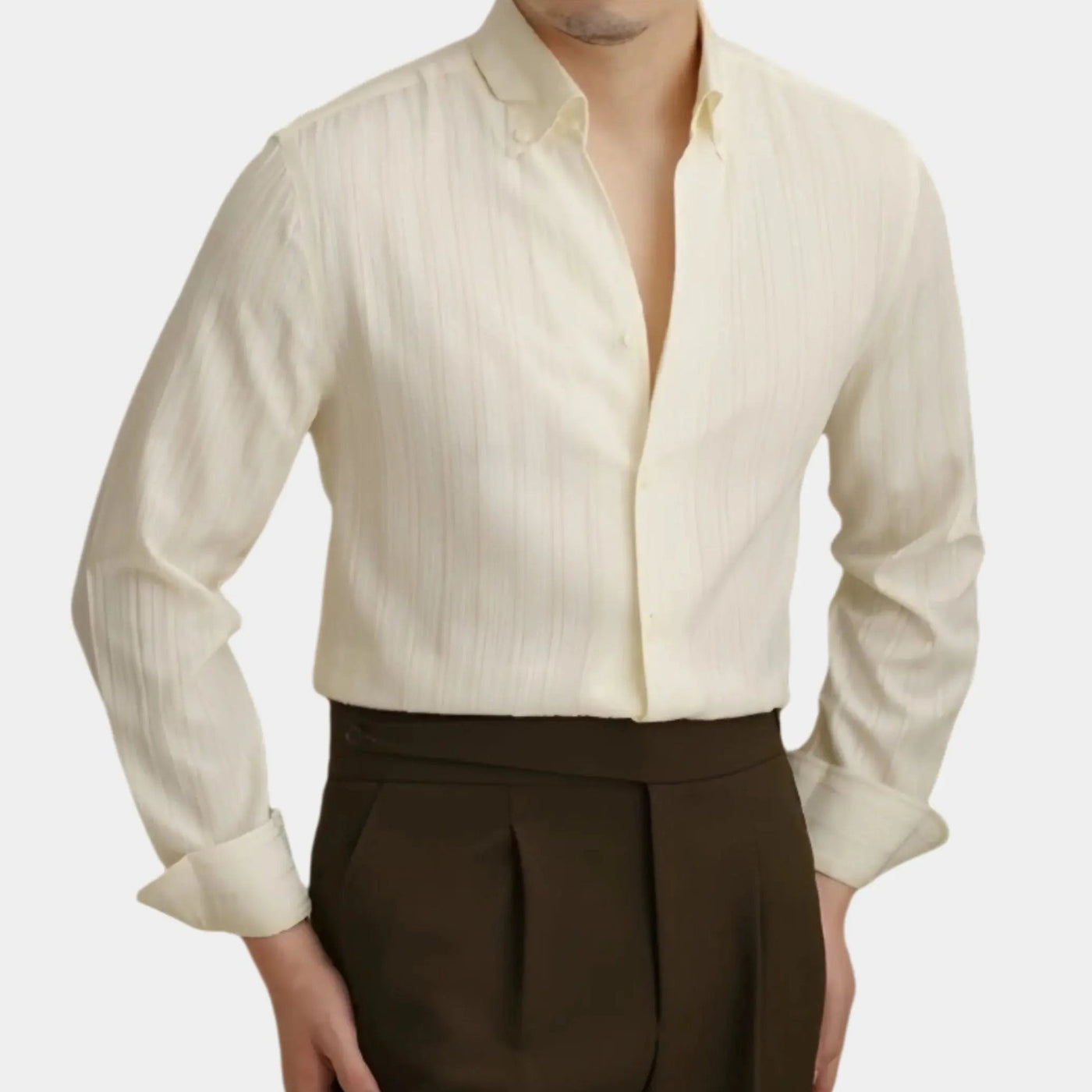 Chemise rayée en seersucker - Leviana