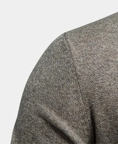 Pull en Coton Tricoté avec Col Montant - Leviana