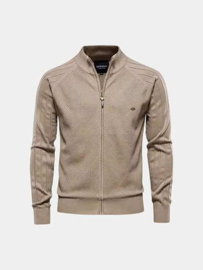 Pull Zippé en Jacquard Simple - Leviana