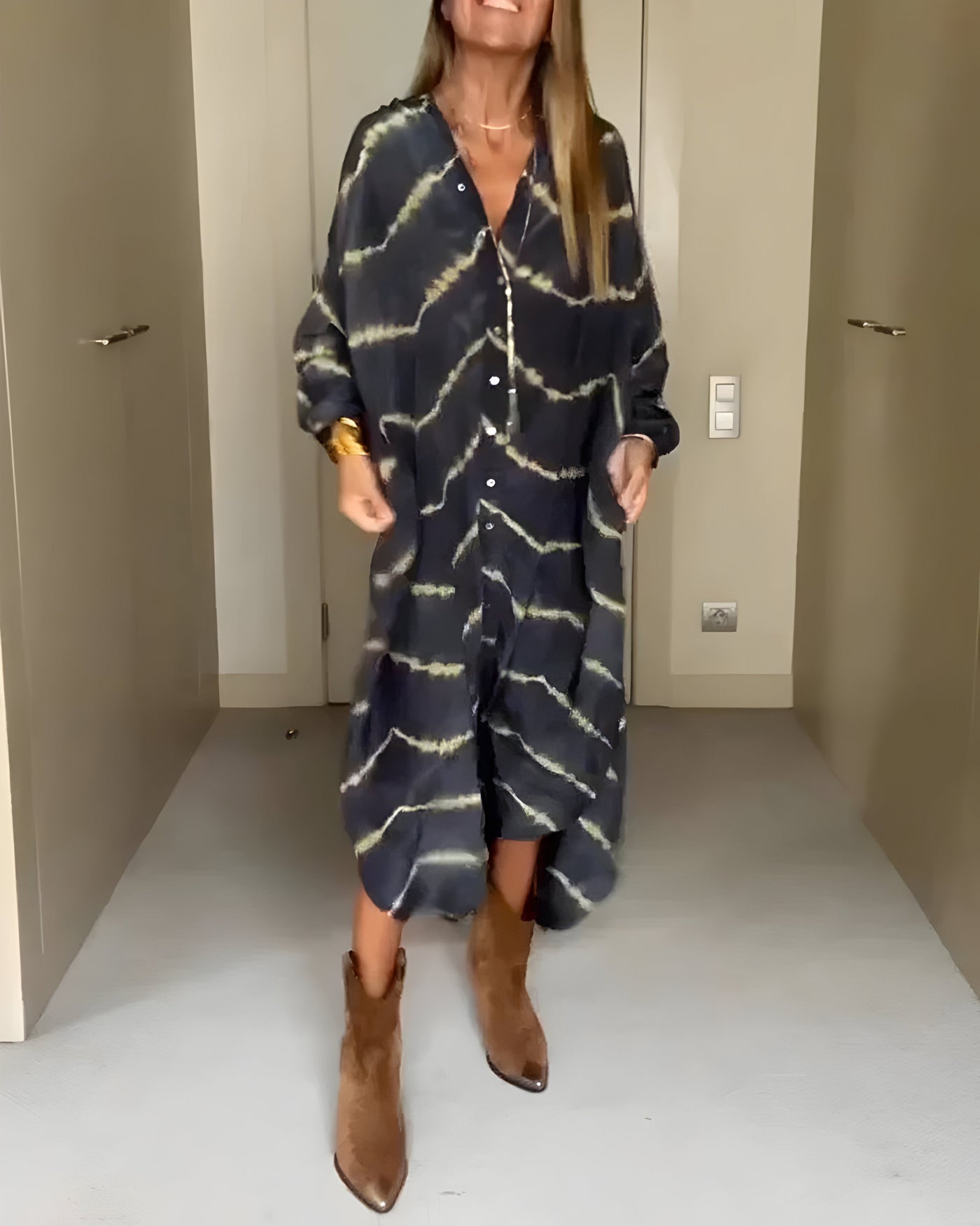 Eva | Robe maxi bohème à rayures