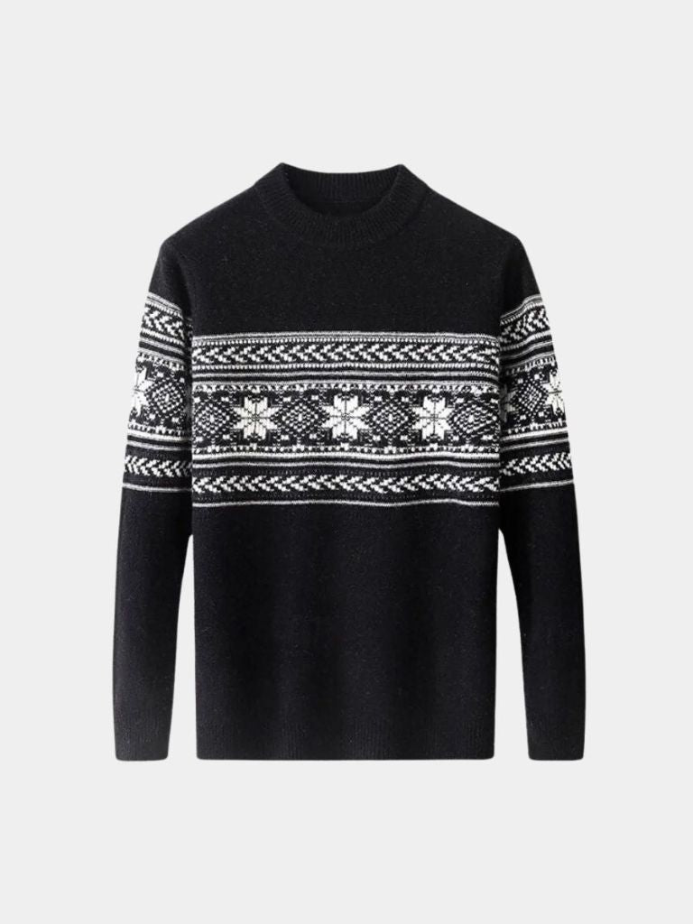 Pull en 100% laine Fair Isle - Leviana
