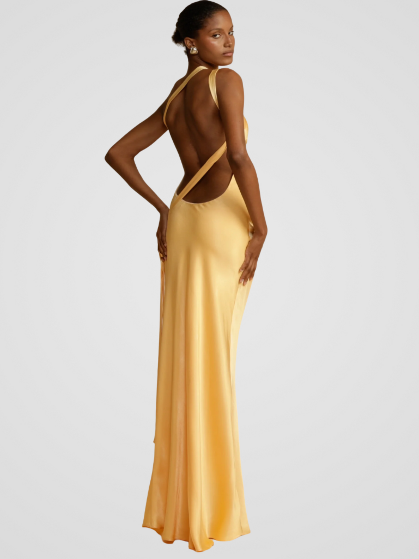 ROBE MAXI ÉCLAT D'OR