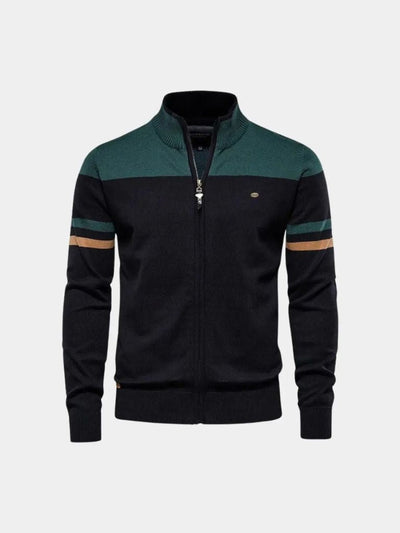 Cardigan zippé avec col montant - Leviana