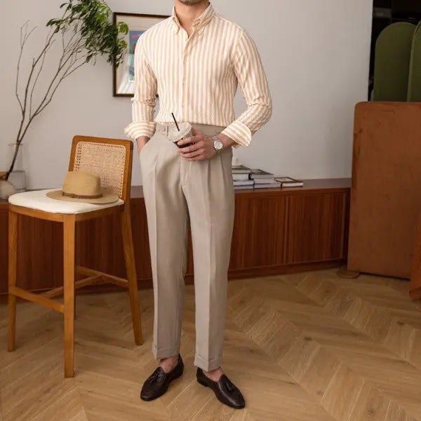 Chemise rayée en seersucker - Leviana