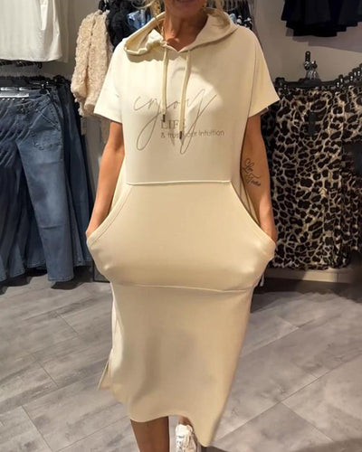 Élise | Robe décontractée à capuche