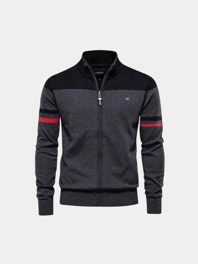 Cardigan zippé avec col montant - Leviana