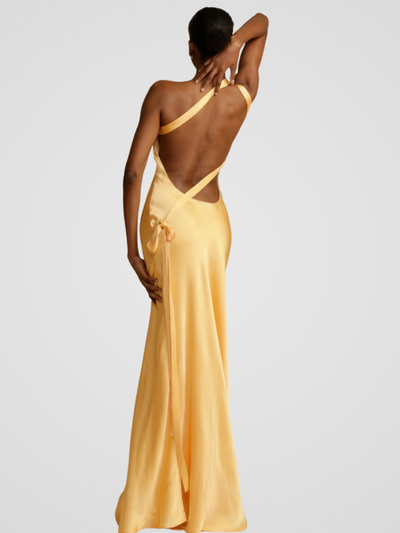 ROBE MAXI ÉCLAT D'OR