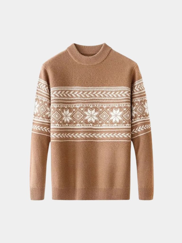 Pull en 100% laine Fair Isle - Leviana
